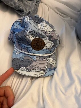 Conklin Players Club Men’s Fish Print Rope Cap — Blue/Grey